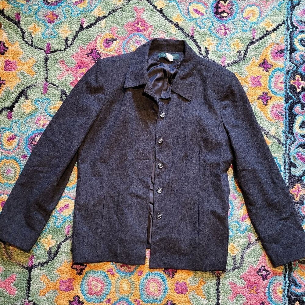 Harve Benard Wool Jacket Grey Women's 14